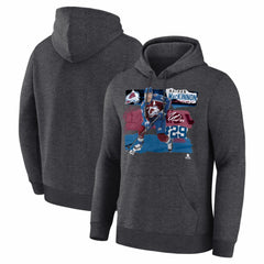 NHL Charcoal Nathan MacKinnon Colorado Avalanche Fresh Ice Hoodie