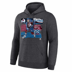 NHL Charcoal Nathan MacKinnon Colorado Avalanche Fresh Ice Hoodie