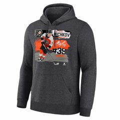 NHL Charcoal Matvei Michkov Philadelphia Flyers Fresh Ice Hoodie