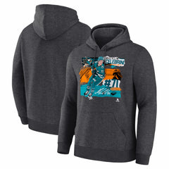 NHL Charcoal Macklin Celebrini San Jose Sharks Fresh Ice Hoodie
