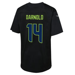 Sam Darnold  Youth Super Bowl LX Carbon Fashion Game Jersey - Seattle Seahawks