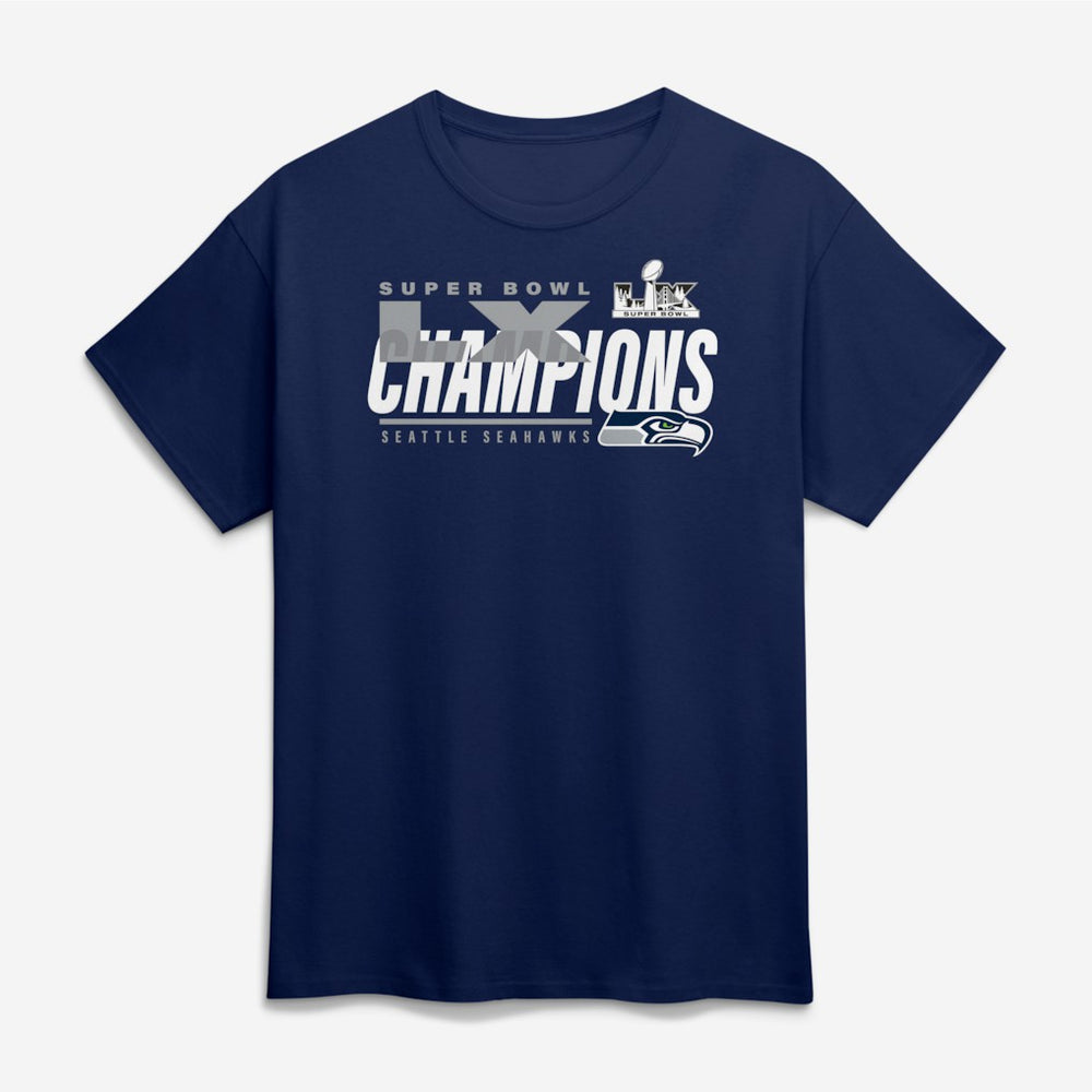 Super Bowl LX Champions Big & Tall Iconic Victory T-Shirt - Seattle Seahawks