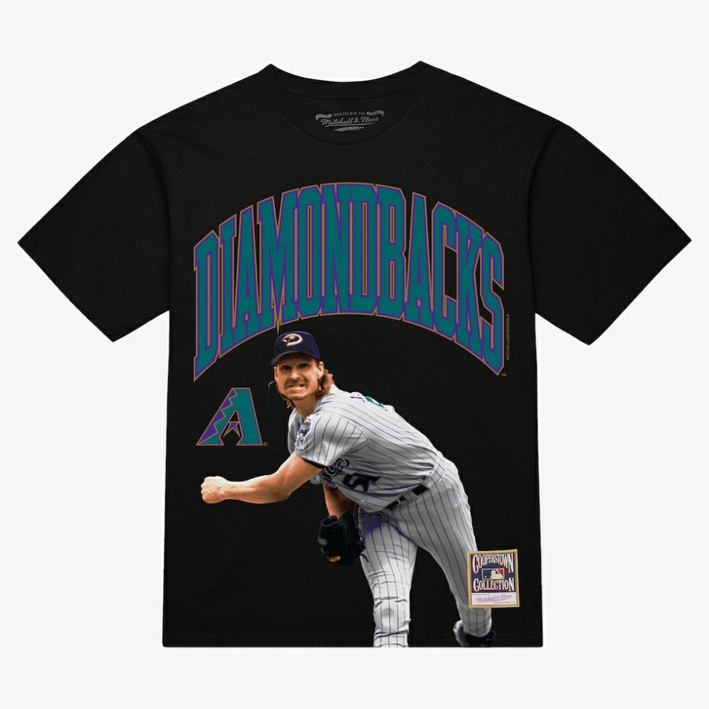 MLB Randy Johnson Arizona Diamondbacks Mitchell & Ness Photo Arch Player Graphic T-Shirt