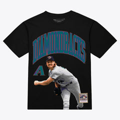MLB Randy Johnson Arizona Diamondbacks Mitchell & Ness Photo Arch Player Graphic T-Shirt