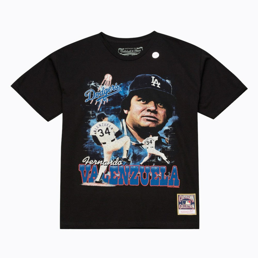 MLB Fernando Valenzuela Los Angeles Dodgers Mitchell & Ness Legendary Collage Player T-Shirt