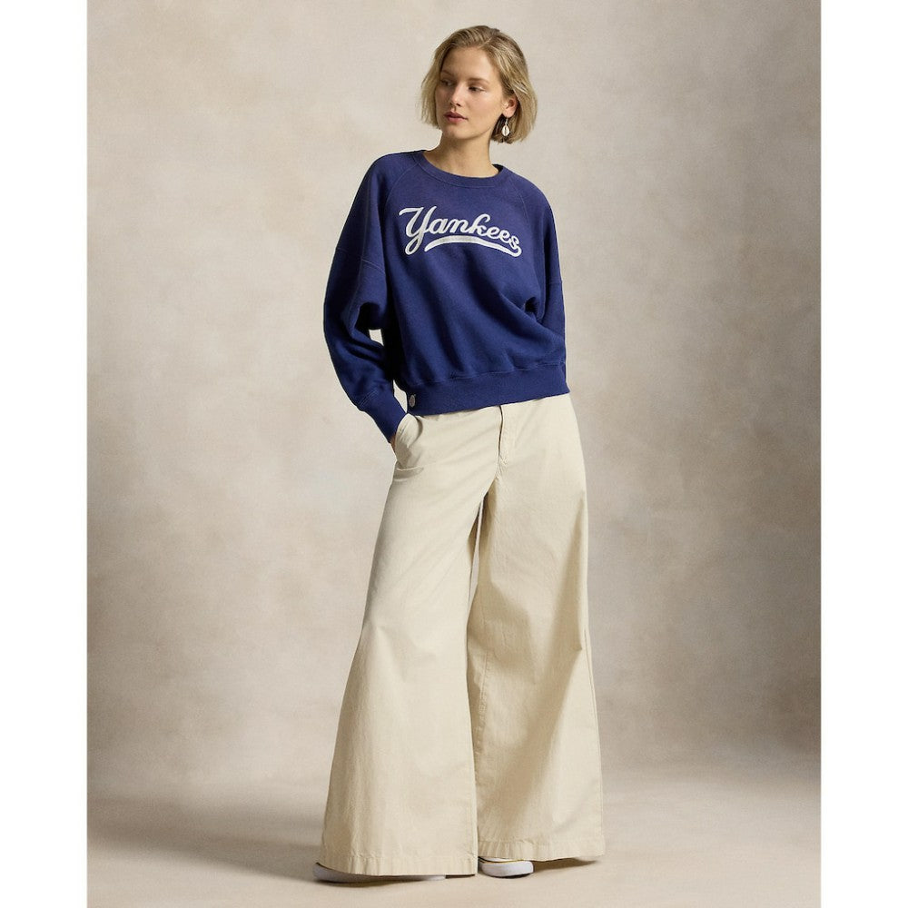 MLB Yankees Polo Ralph Lauren Women's Vintage Knit Sweatshirt