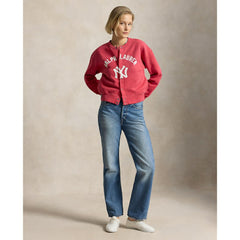 MLB Yankees Polo Ralph Lauren Women's Seasonal Knit Full-Snap Cardigan
