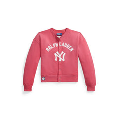 MLB Yankees Polo Ralph Lauren Women's Seasonal Knit Full-Snap Cardigan