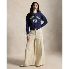 MLB Yankees Polo Ralph Lauren Women's Seasonal Knit Full-Snap Cardigan