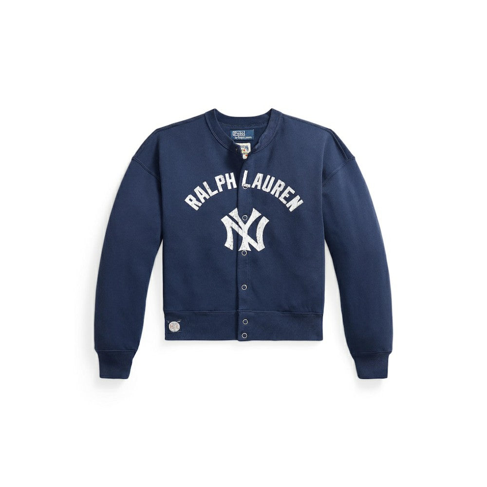 MLB Yankees Polo Ralph Lauren Women's Seasonal Knit Full-Snap Cardigan