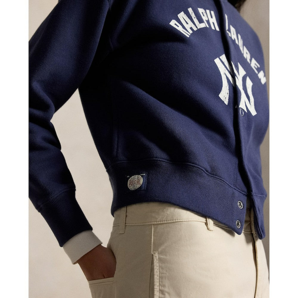 MLB Yankees Polo Ralph Lauren Women's Seasonal Knit Full-Snap Cardigan