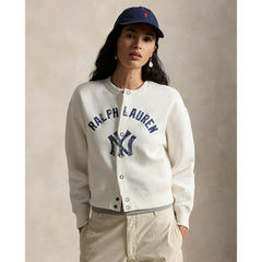MLB Yankees Polo Ralph Lauren Women's Seasonal Knit Full-Snap Cardigan
