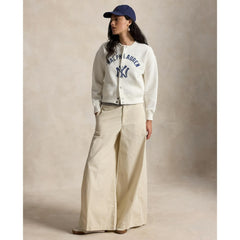 MLB Yankees Polo Ralph Lauren Women's Seasonal Knit Full-Snap Cardigan