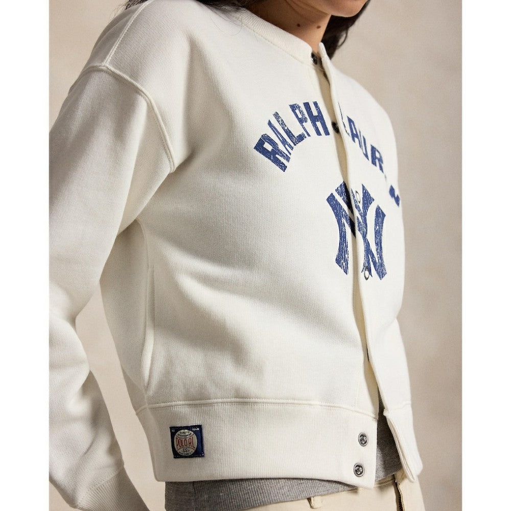 MLB Yankees Polo Ralph Lauren Women's Seasonal Knit Full-Snap Cardigan