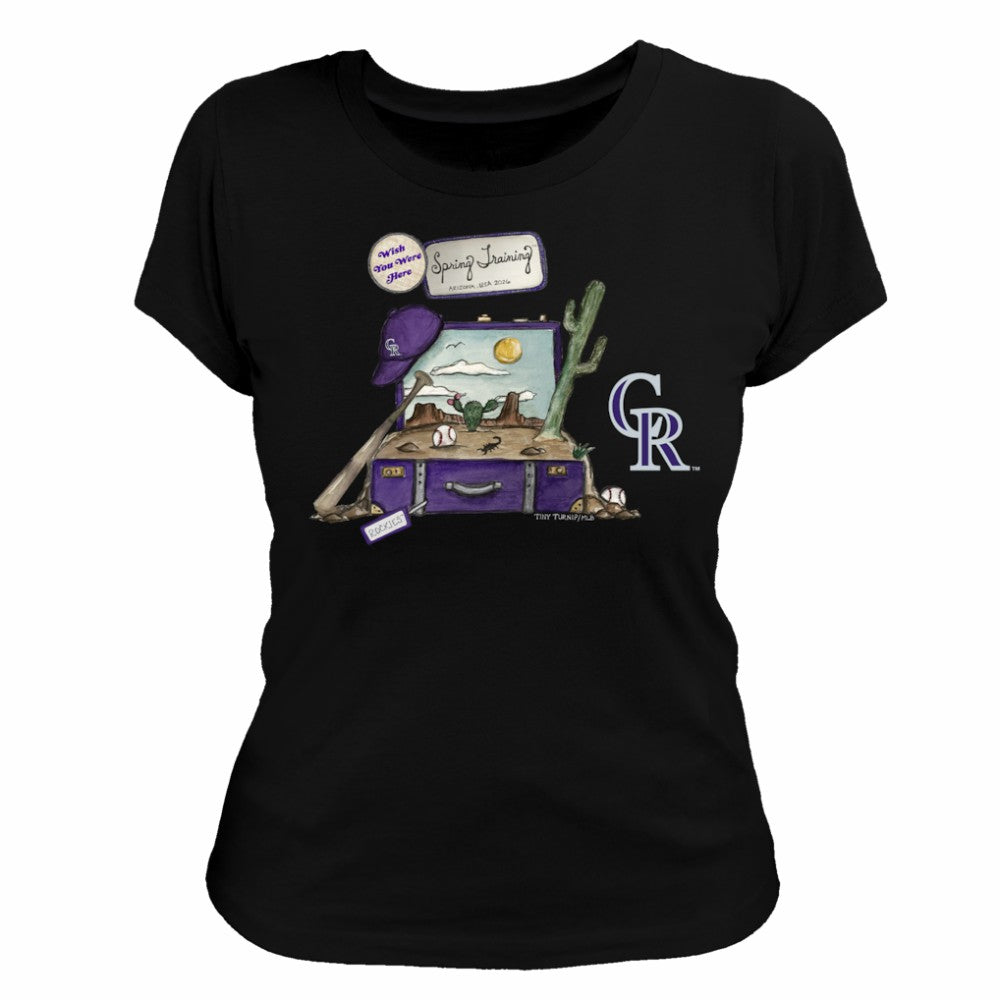 MLB Colorado Rockies Tiny Turnip Women's 2026 Spring Training T-Shirt