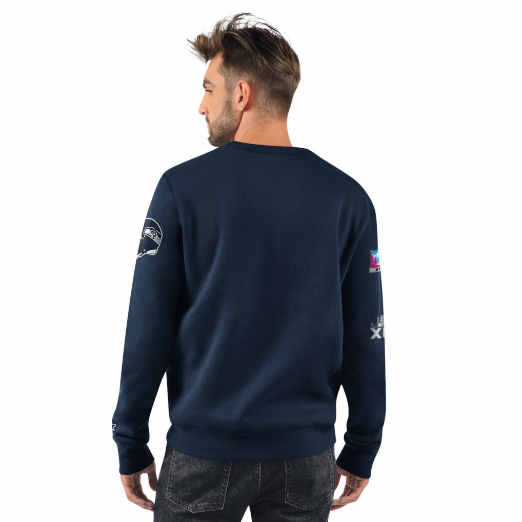 Starter Two-Time Super Bowl s Classic Fleece Sweatshirt - Seattle Seahawks
