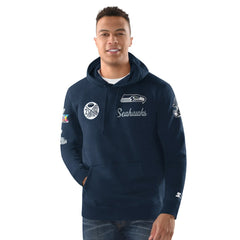 Starter Two-Time Super Bowl s Classic Fleece Hoodie - Seattle Seahawks