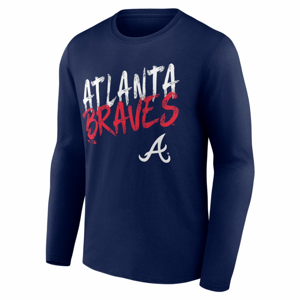 MLB Atlanta Braves  Hustle Personalized Name & Number Long Sleeve T-Shirt