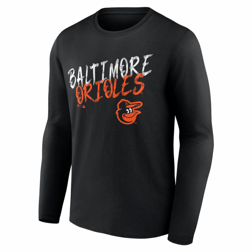 MLB Baltimore Orioles  Hustle Personalized Name & Number Long Sleeve T-Shirt