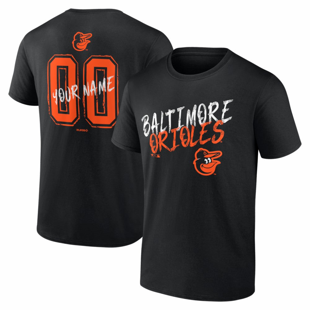 MLB Baltimore Orioles  Hustle Personalized Name & Number T-Shirt