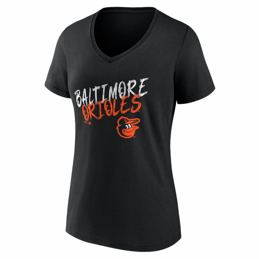 MLB Baltimore Orioles Women's Hustle Personalized Name & Number V-Neck T-Shirt