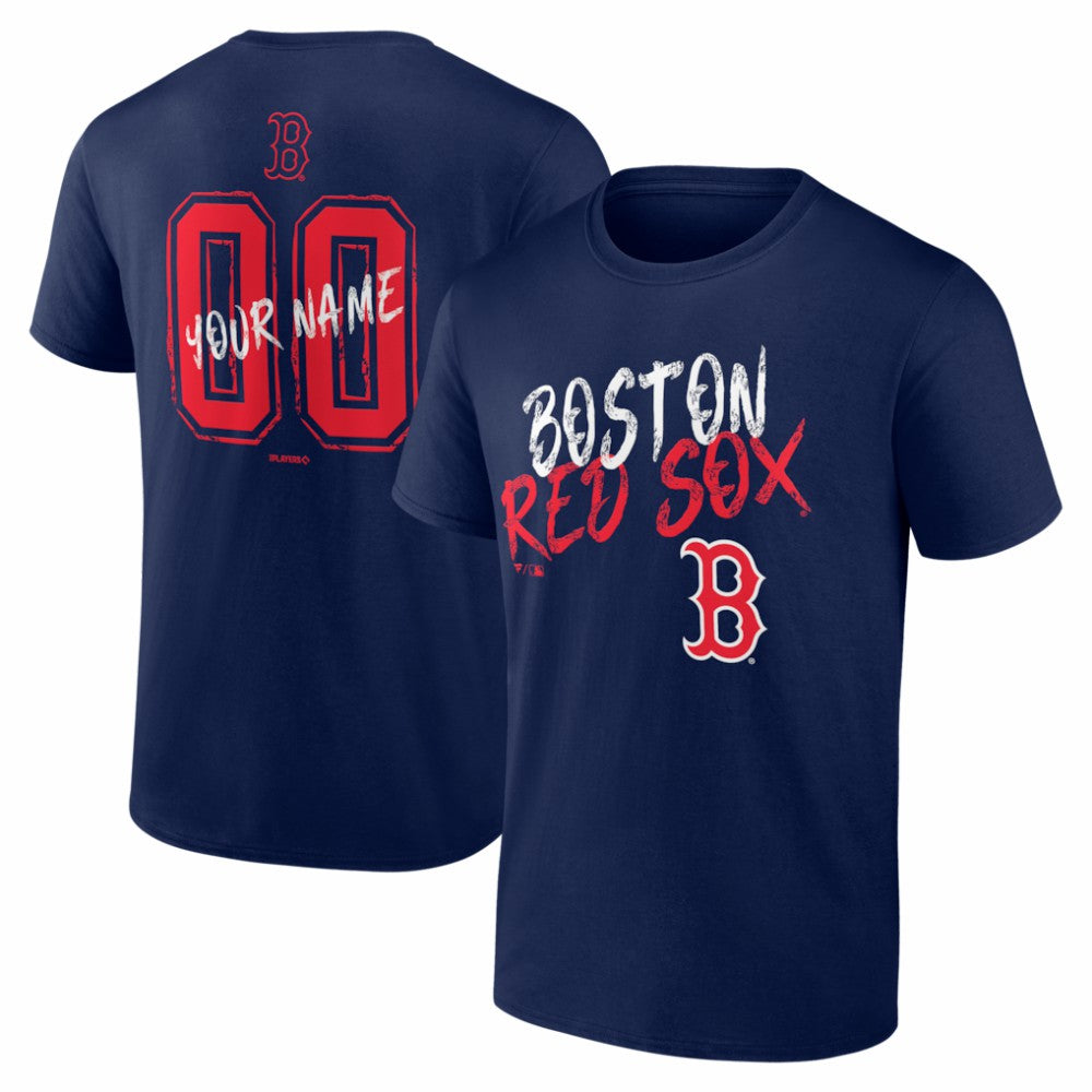 MLB Boston Red Sox  Hustle Personalized Name & Number T-Shirt