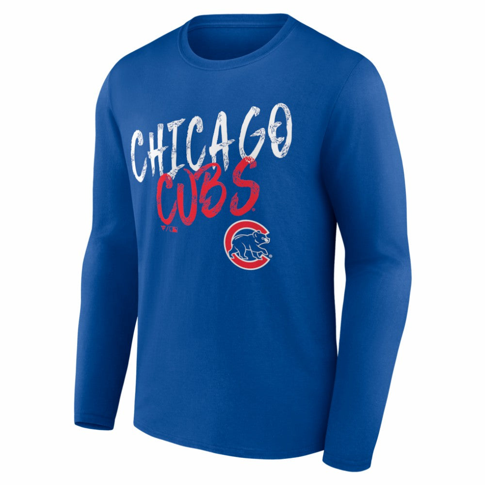 MLB Chicago Cubs  Hustle Personalized Name & Number Long Sleeve T-Shirt