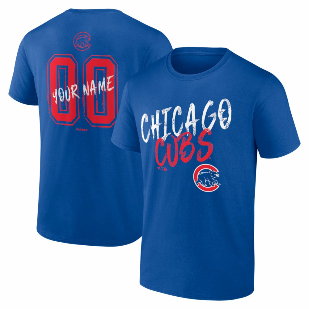MLB Chicago Cubs  Hustle Personalized Name & Number T-Shirt