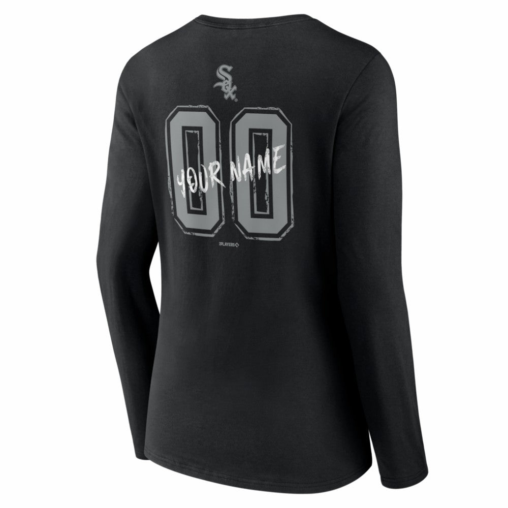MLB Chicago White Sox Women's Hustle Personalized Name & Number Long Sleeve V-Neck T-Shirt
