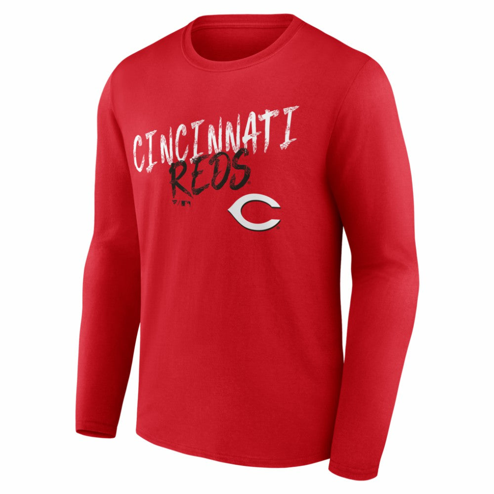 MLB Cincinnati Reds  Hustle Personalized Name & Number Long Sleeve T-Shirt
