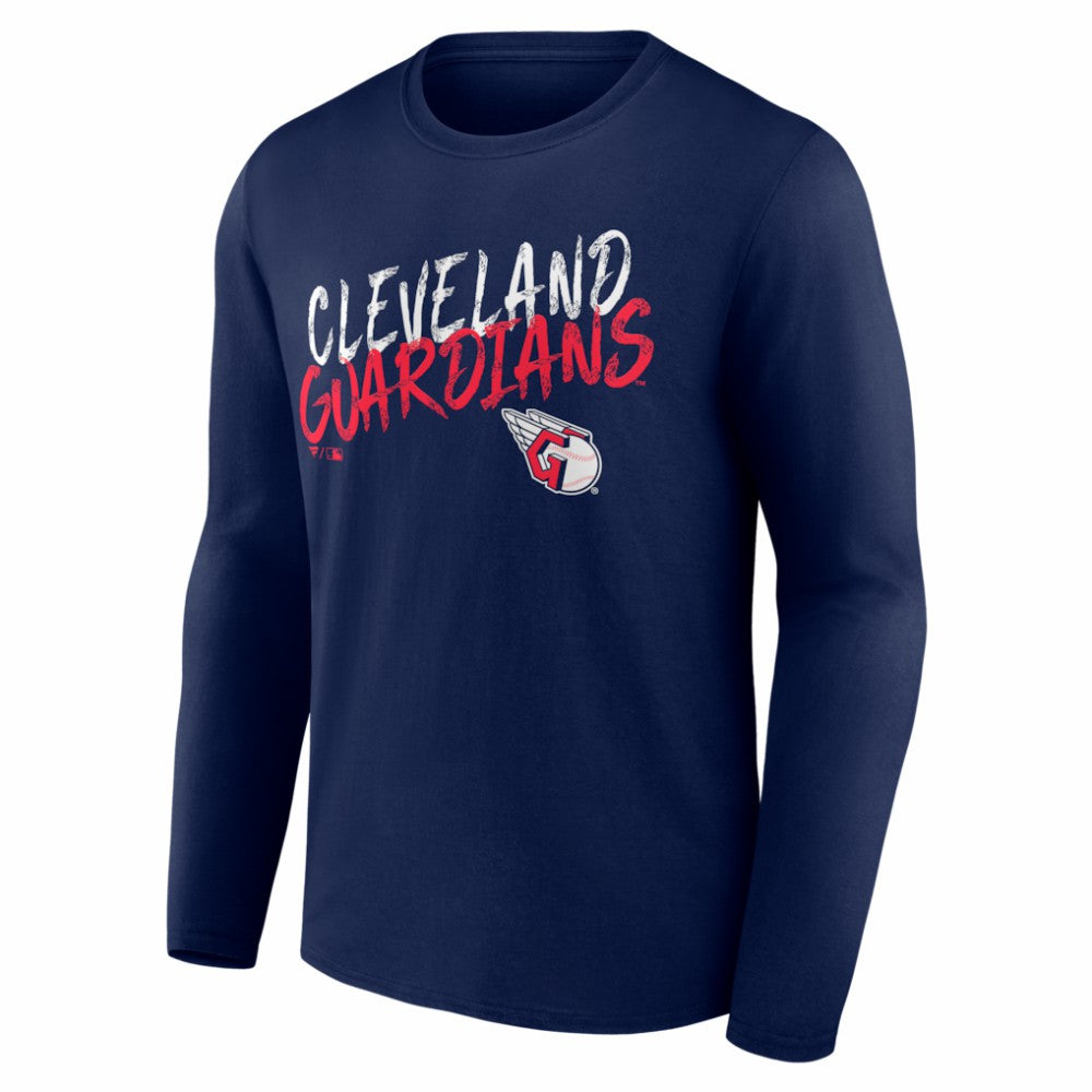 MLB Cleveland Guardians  Hustle Personalized Name & Number Long Sleeve T-Shirt