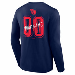 MLB Cleveland Guardians  Hustle Personalized Name & Number Long Sleeve T-Shirt