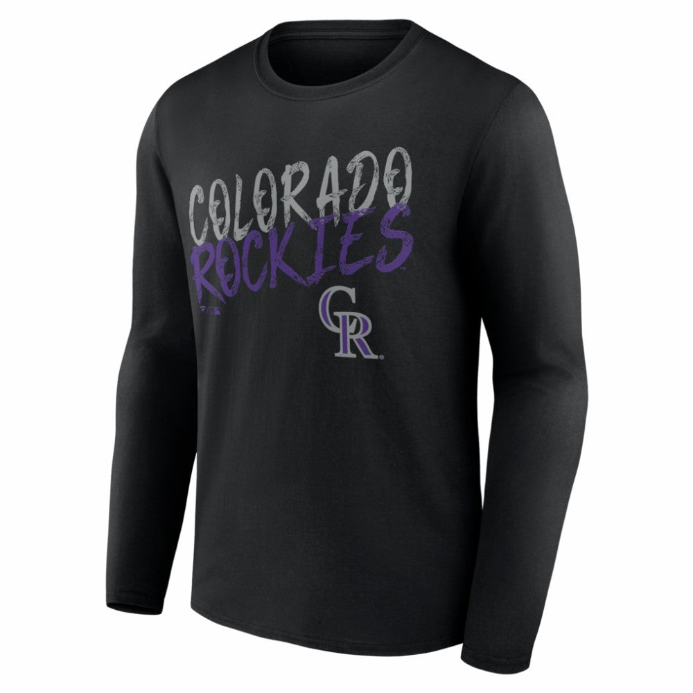 MLB Colorado Rockies  Hustle Personalized Name & Number Long Sleeve T-Shirt
