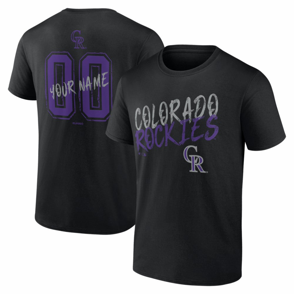 MLB Colorado Rockies  Hustle Personalized Name & Number T-Shirt
