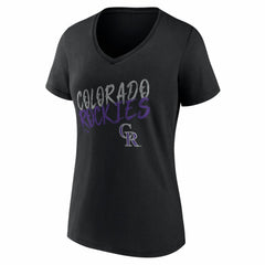 MLB Colorado Rockies Women's Hustle Personalized Name & Number V-Neck T-Shirt