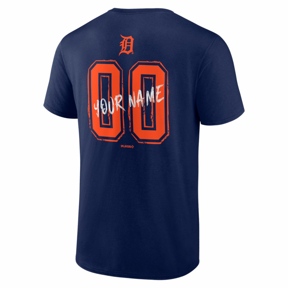 MLB Detroit Tigers  Hustle Personalized Name & Number T-Shirt