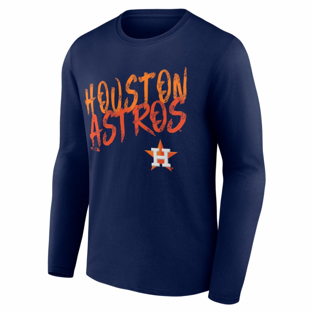 MLB Houston Astros  Hustle Personalized Name & Number Long Sleeve T-Shirt