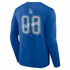 MLB Los Angeles Dodgers  Hustle Personalized Name & Number Long Sleeve T-Shirt