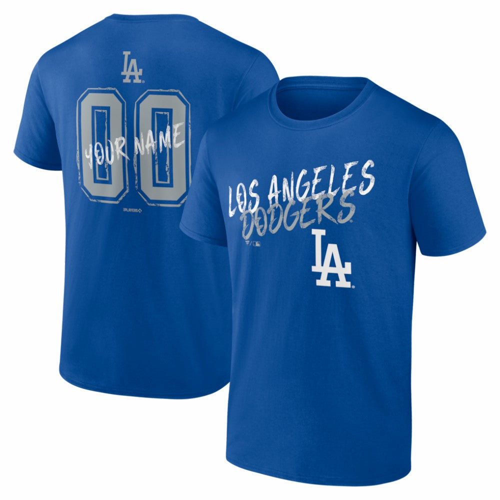 MLB Los Angeles Dodgers  Hustle Personalized Name & Number T-Shirt