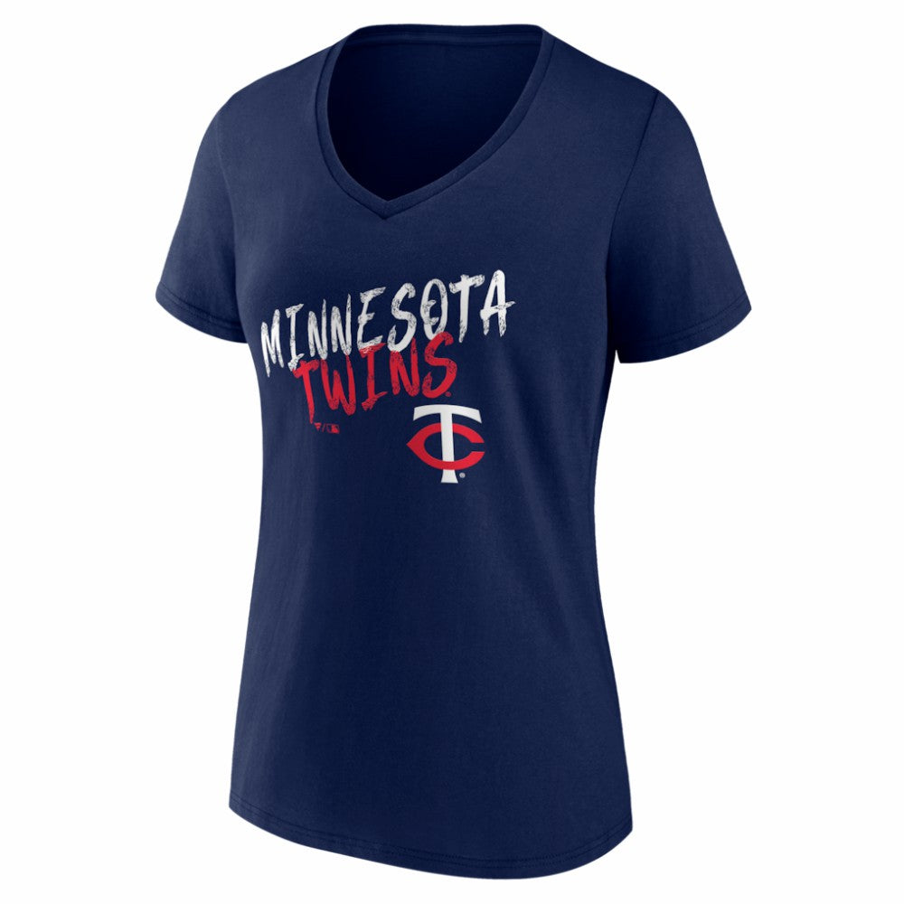 MLB Minnesota Twins Women's Hustle Personalized Name & Number V-Neck T-Shirt