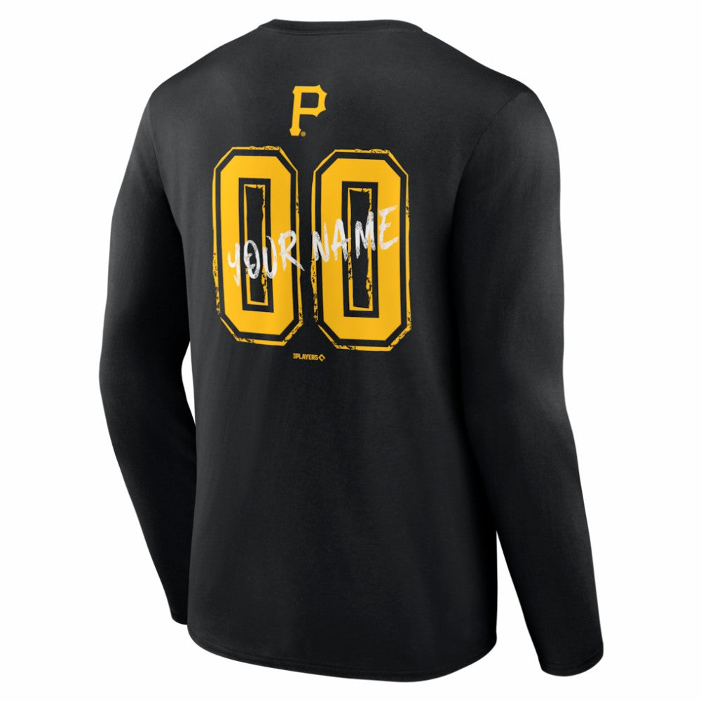 MLB Pittsburgh Pirates  Hustle Personalized Name & Number Long Sleeve T-Shirt