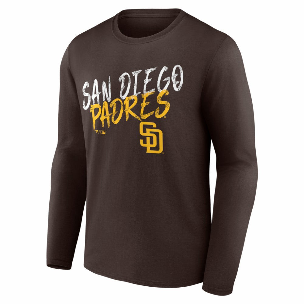 MLB San Diego Padres  Hustle Personalized Name & Number Long Sleeve T-Shirt