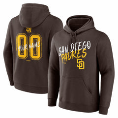 MLB San Diego Padres  Hustle Personalized Name & Number Hoodie
