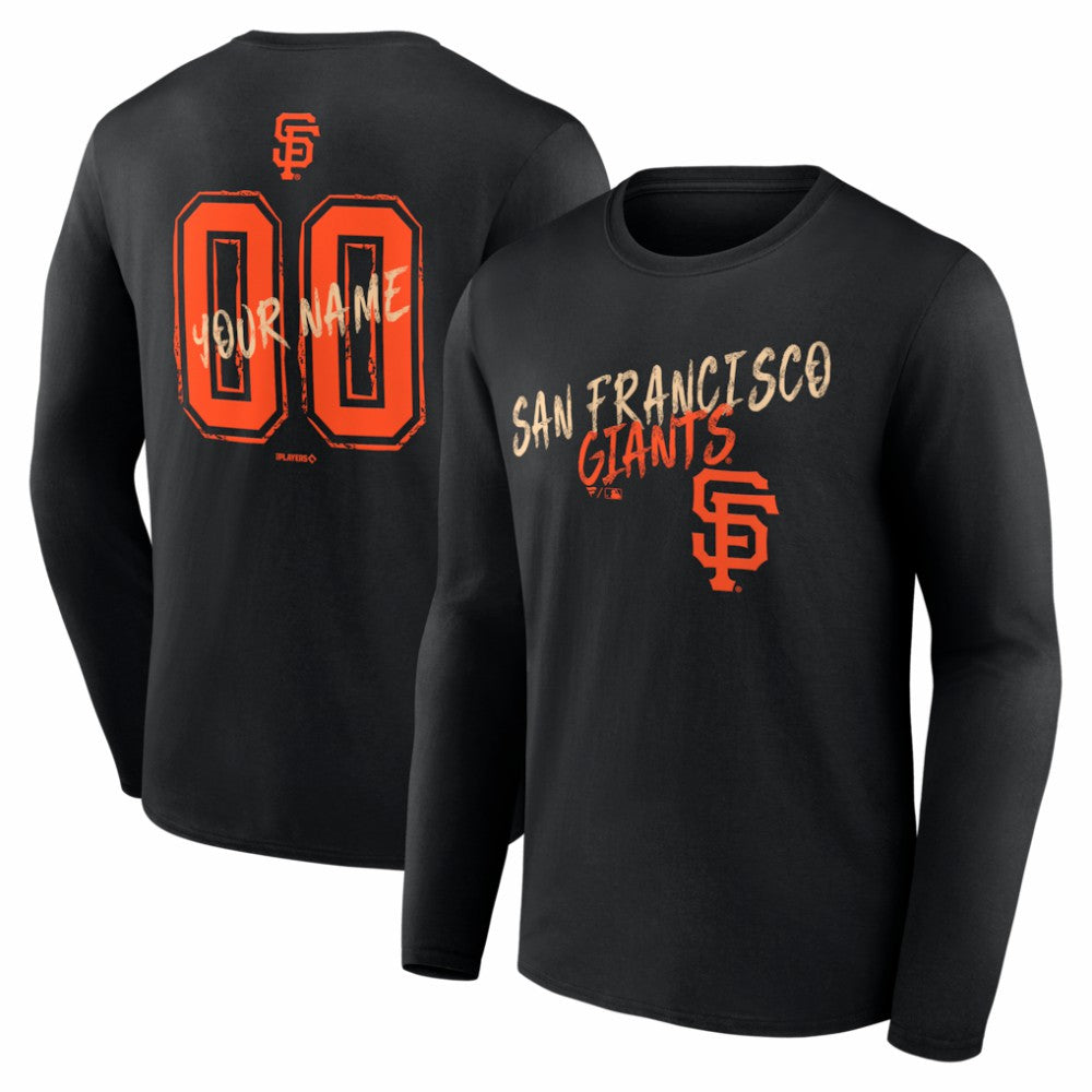 MLB San Francisco Giants  Hustle Personalized Name & Number Long Sleeve T-Shirt