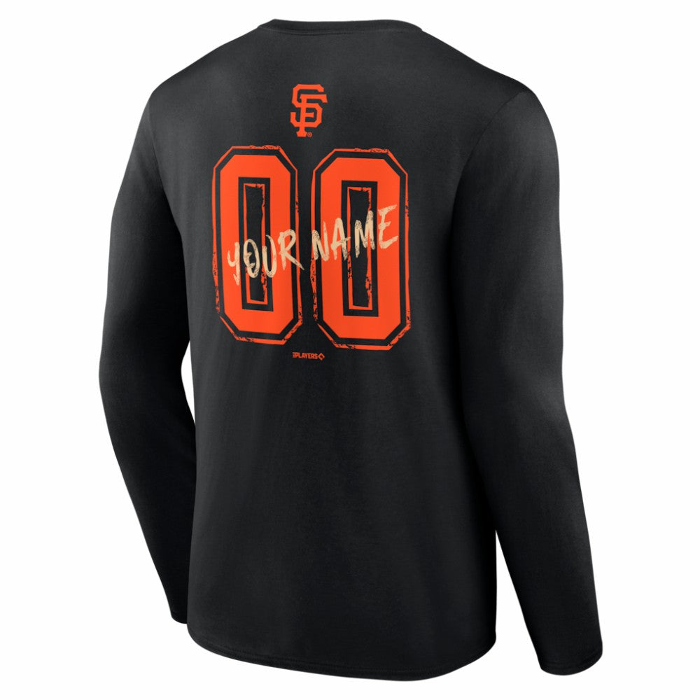 MLB San Francisco Giants  Hustle Personalized Name & Number Long Sleeve T-Shirt