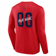 MLB St. Louis Cardinals  Hustle Personalized Name & Number Long Sleeve T-Shirt