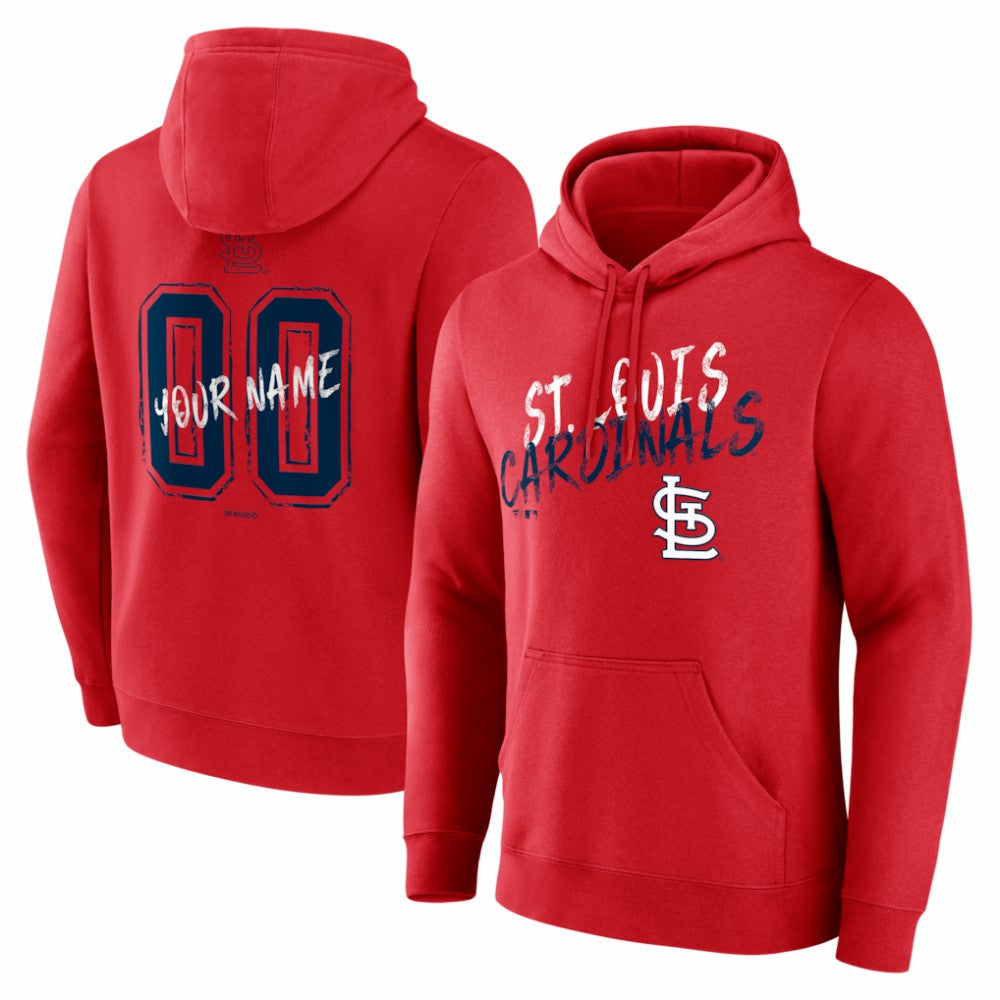 MLB St. Louis Cardinals  Hustle Personalized Name & Number Hoodie