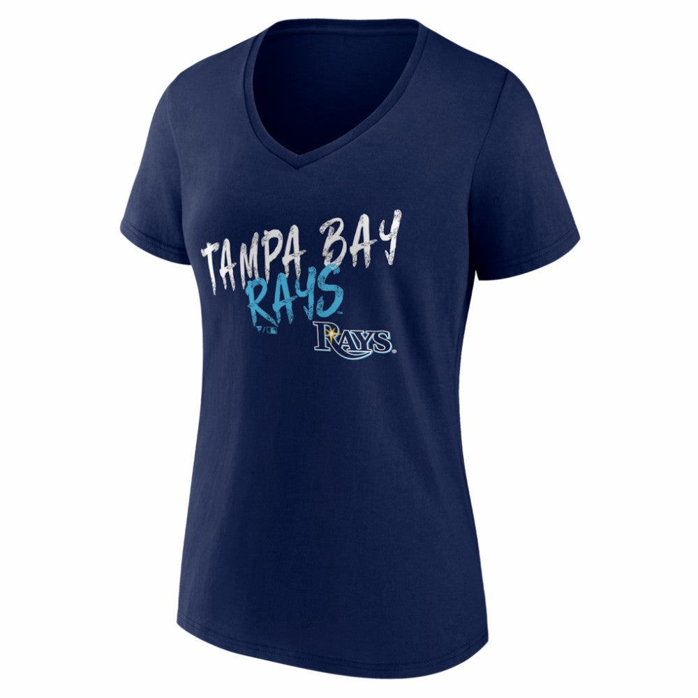 MLB Tampa Bay Rays Women's Hustle Personalized Name & Number V-Neck T-Shirt