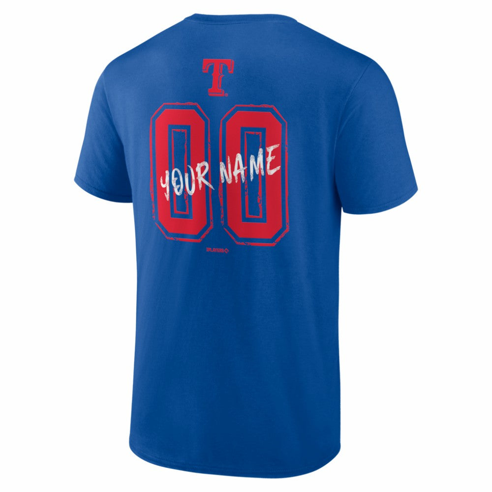MLB Texas Rangers  Hustle Personalized Name & Number T-Shirt