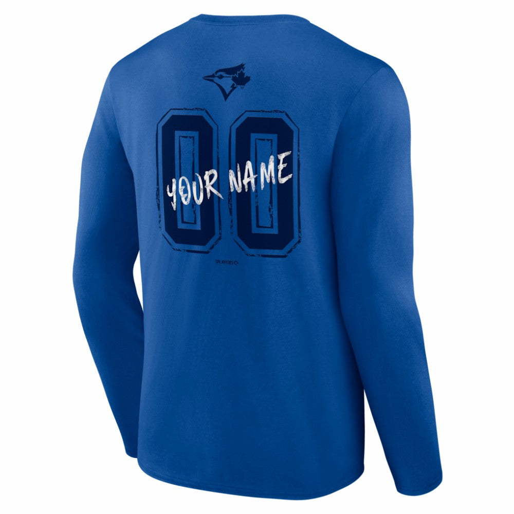 MLB Toronto Blue Jays  Hustle Personalized Name & Number Long Sleeve T-Shirt